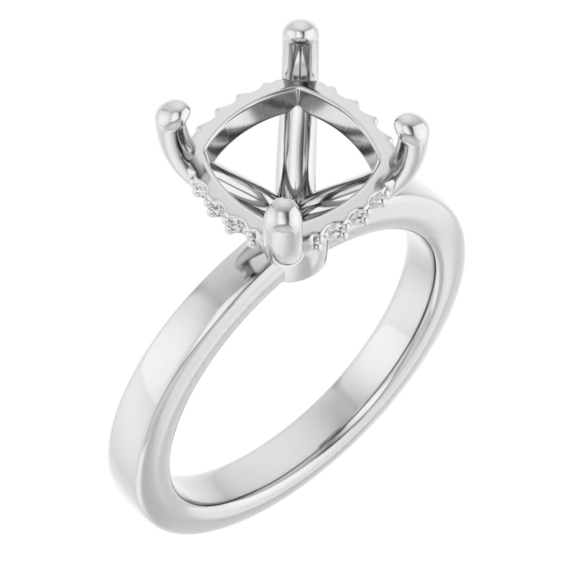 Hidden Halo-Style Engagement Ring