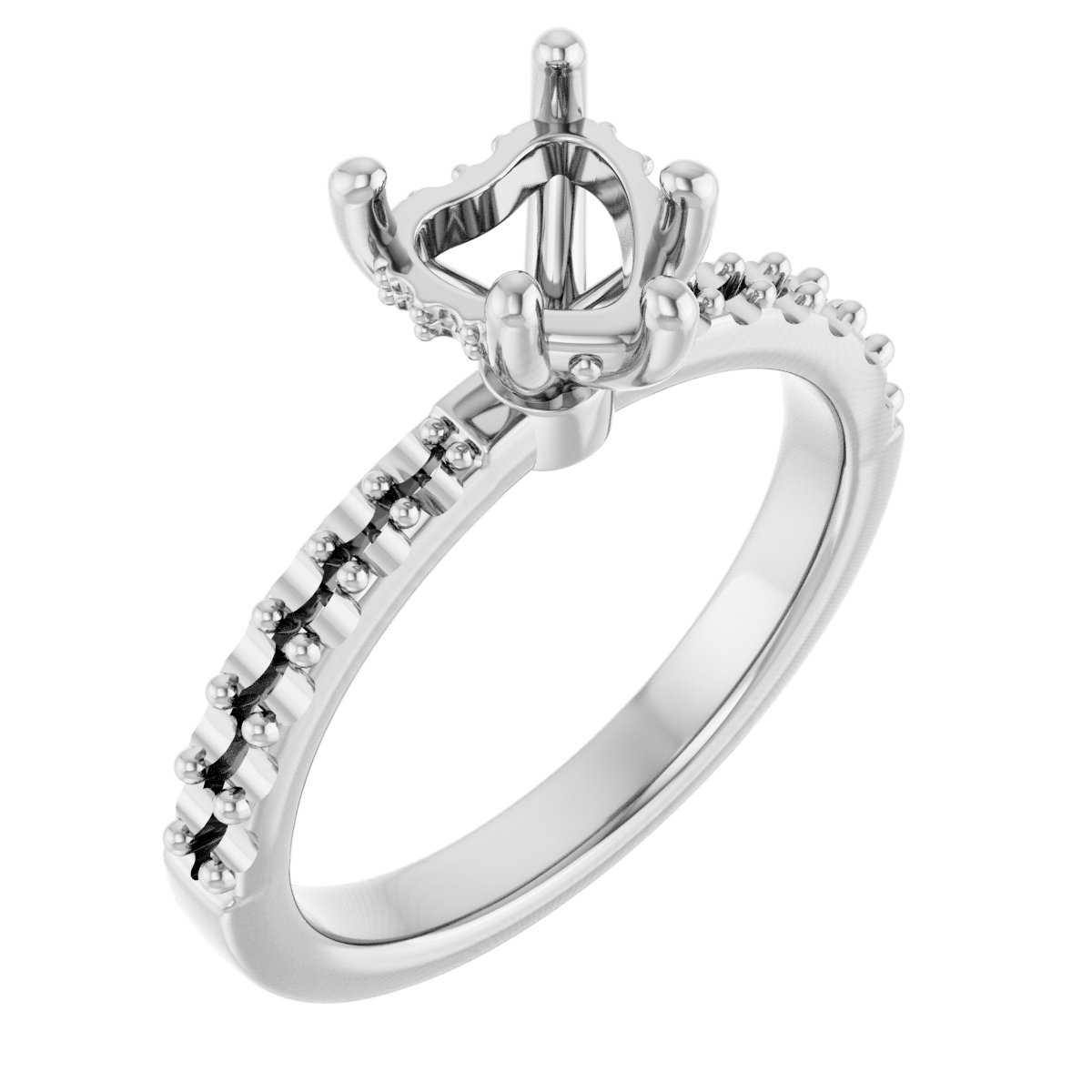 Hidden Halo-Style Engagement Ring