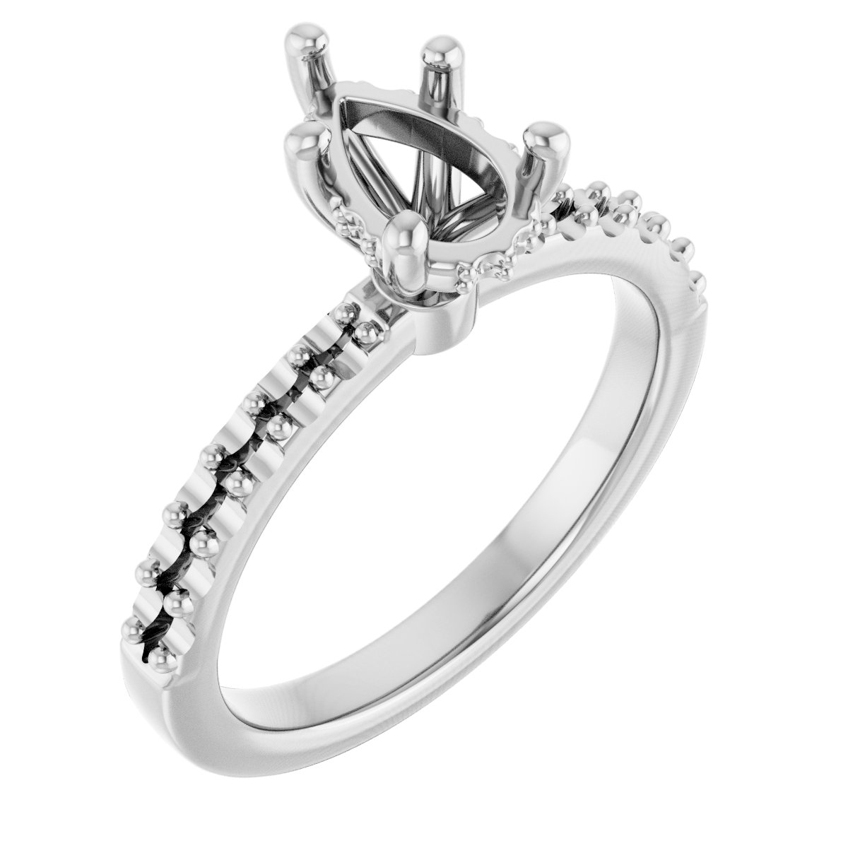 Hidden Halo-Style Engagement Ring