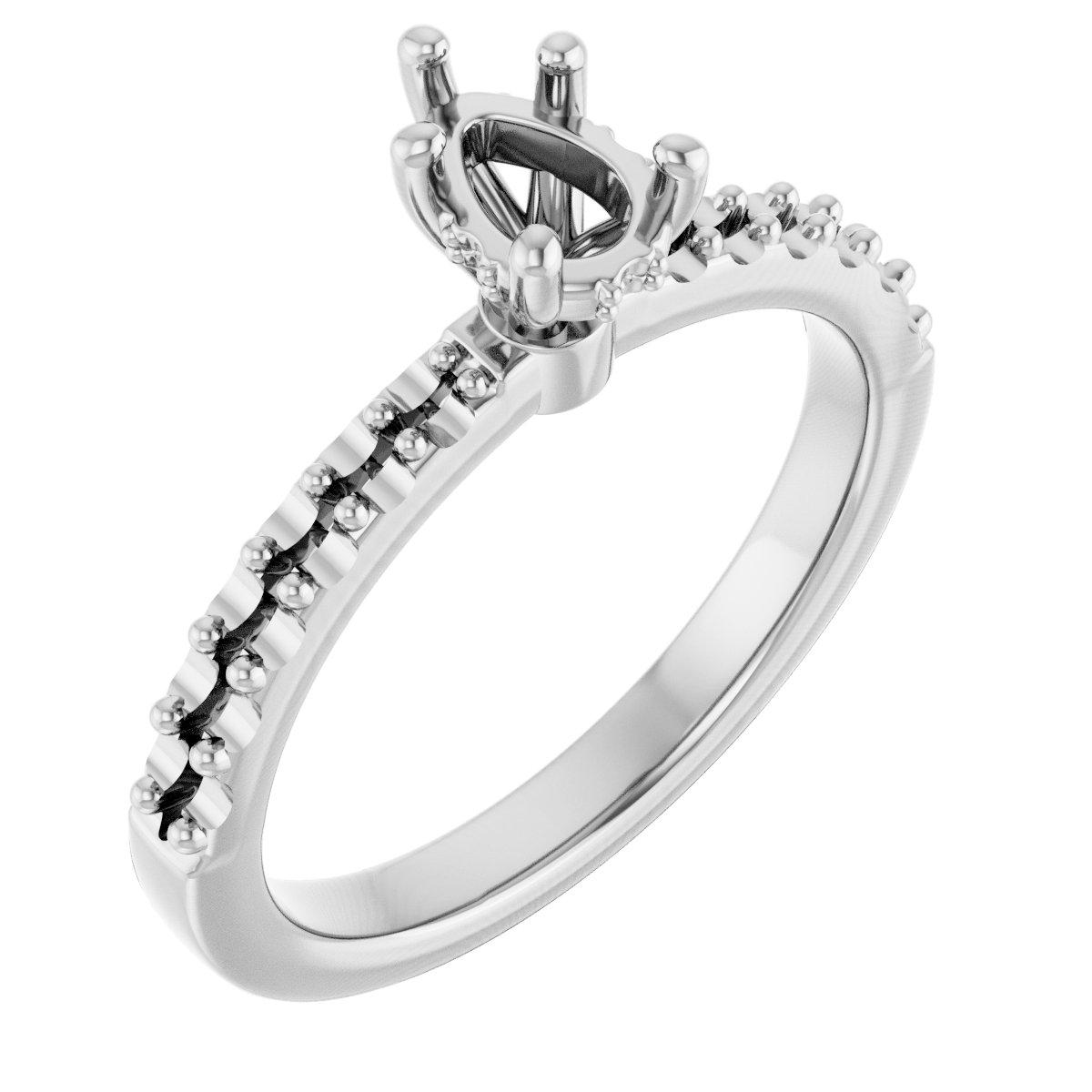 Hidden Halo-Style Engagement Ring