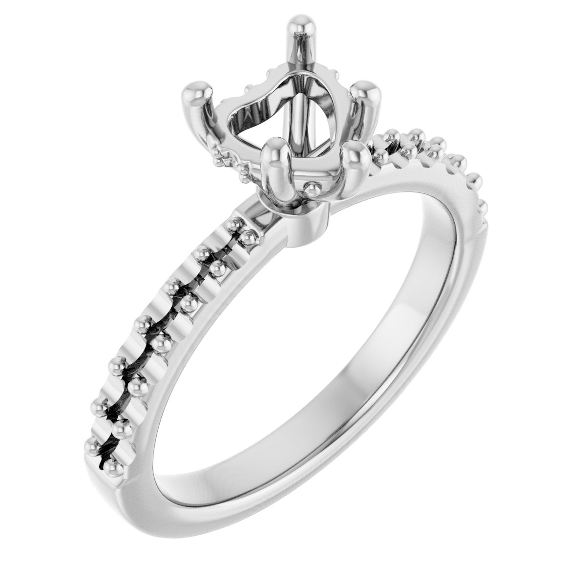 Hidden Halo-Style Engagement Ring