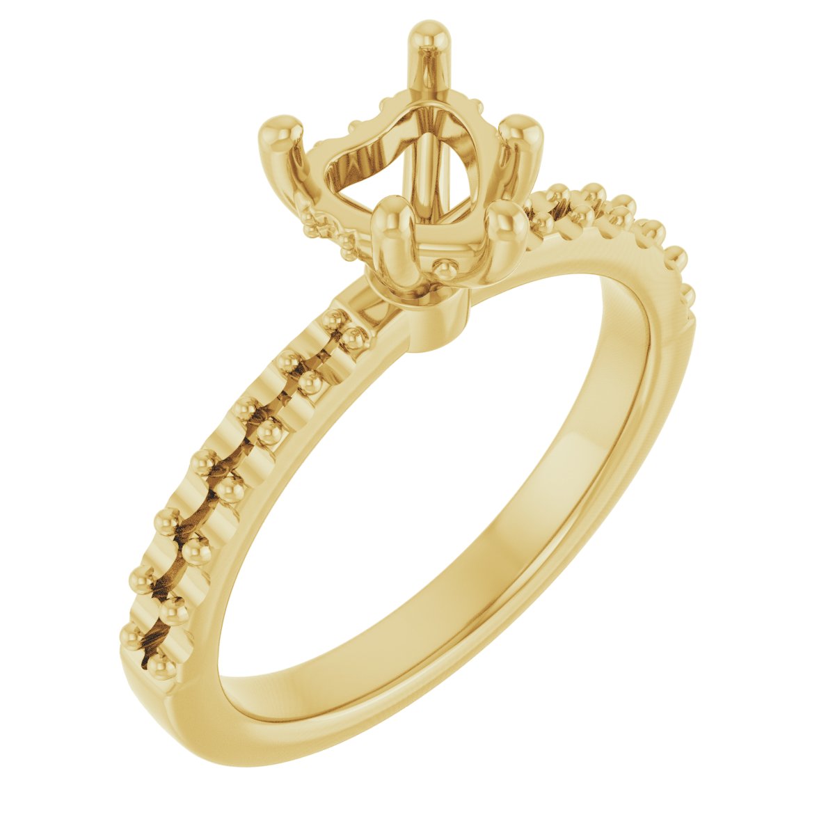 Hidden Halo-Style Engagement Ring