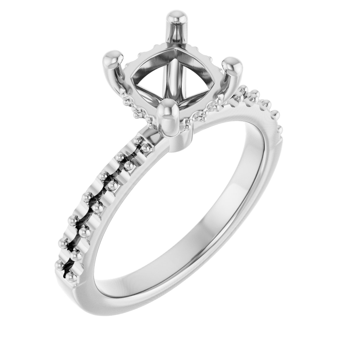 Hidden Halo-Style Engagement Ring