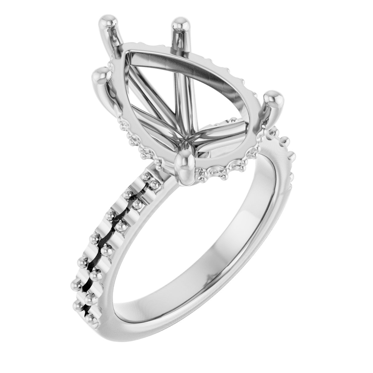 Hidden Halo-Style Engagement Ring