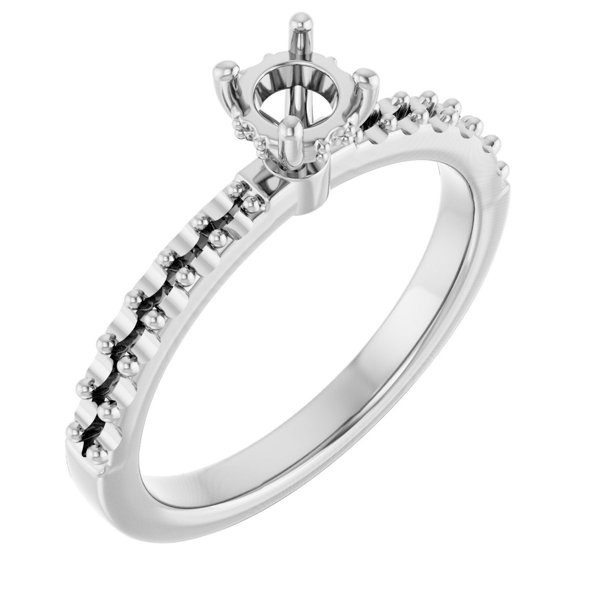Hidden Halo-Style Engagement Ring