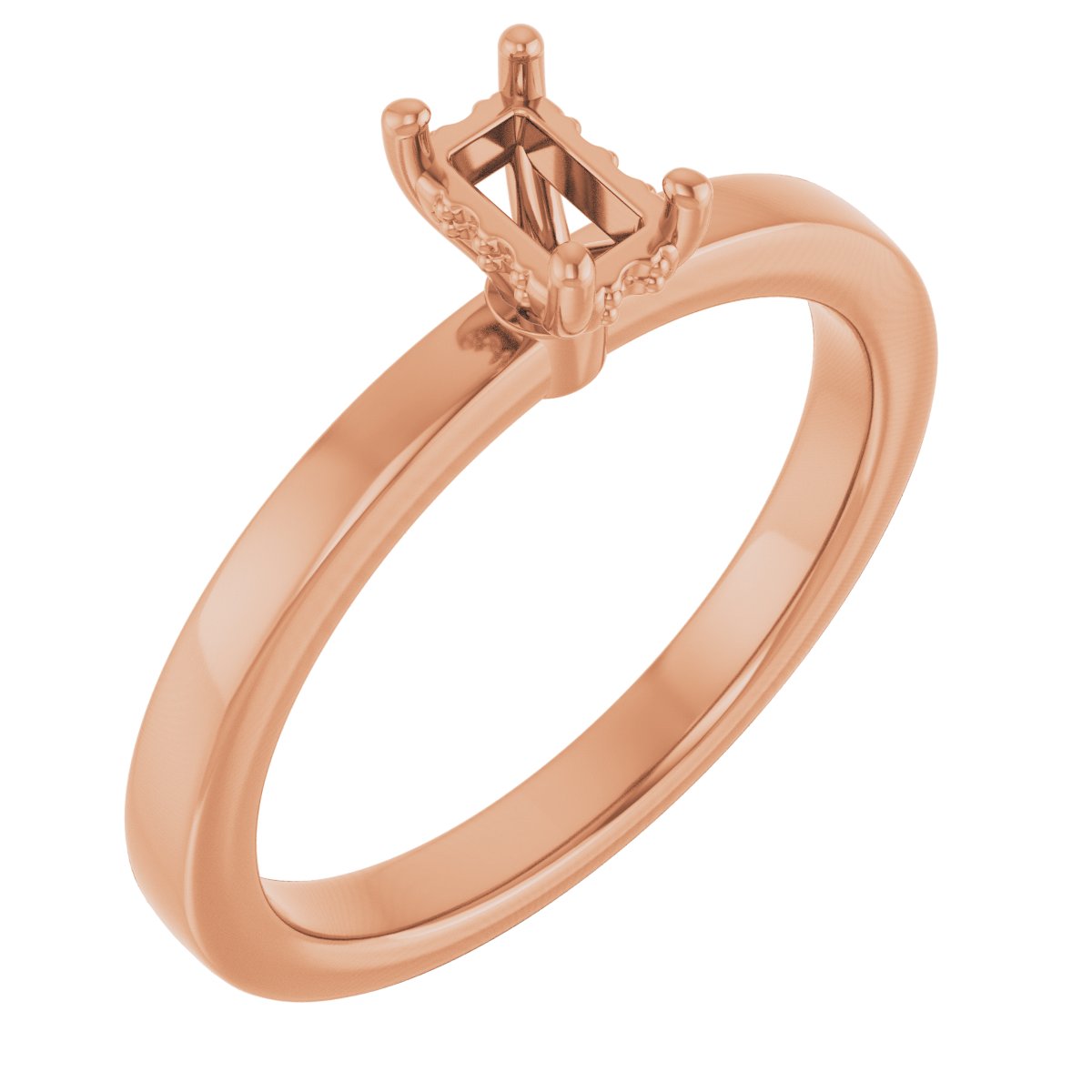 Hidden Halo-Style Engagement Ring
