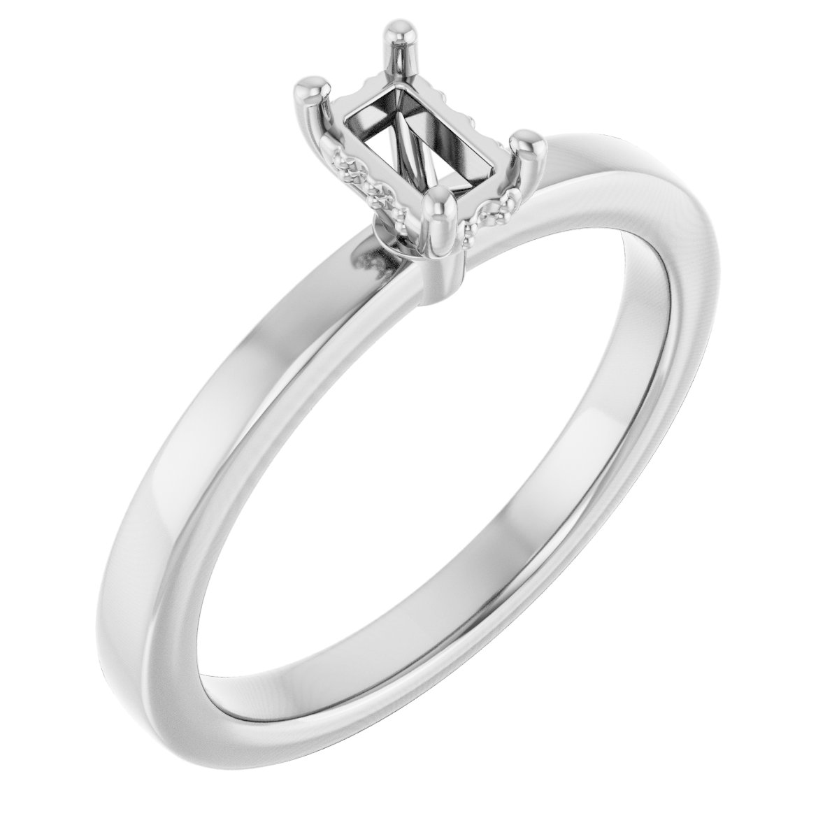Hidden Halo-Style Engagement Ring