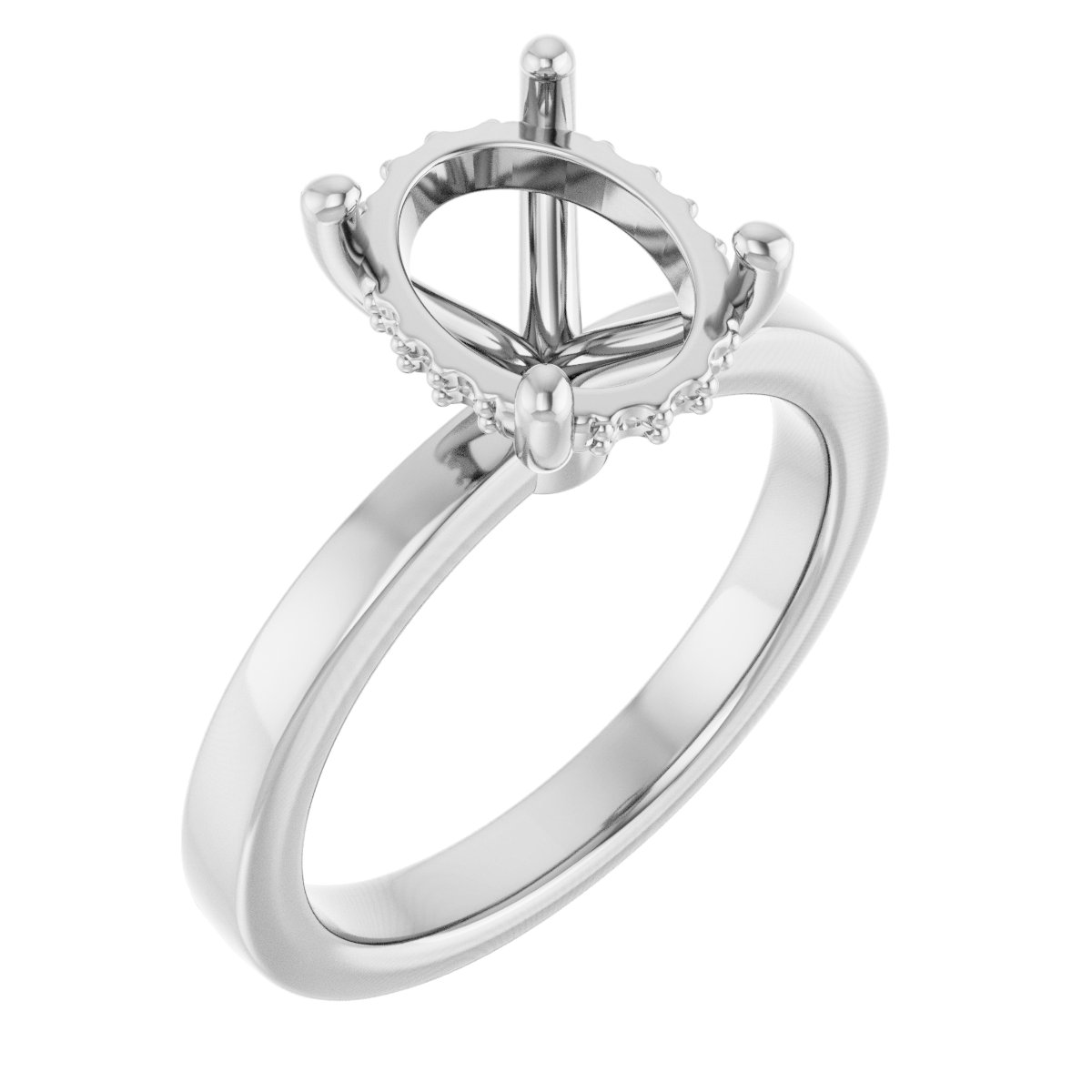 Hidden Halo-Style Engagement Ring