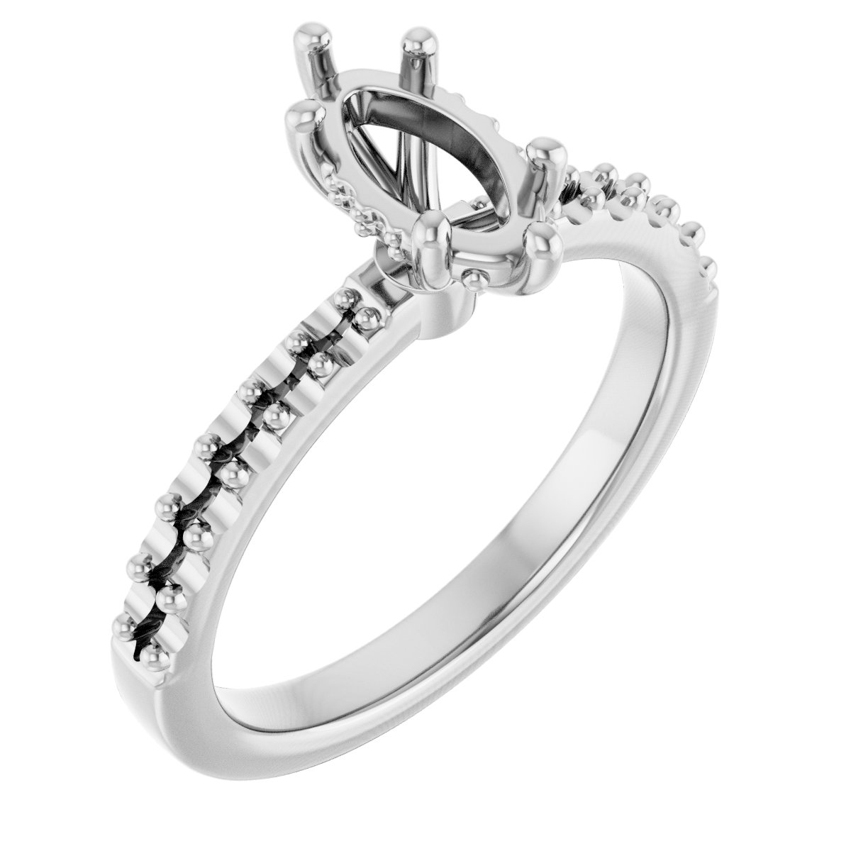 Hidden Halo-Style Engagement Ring