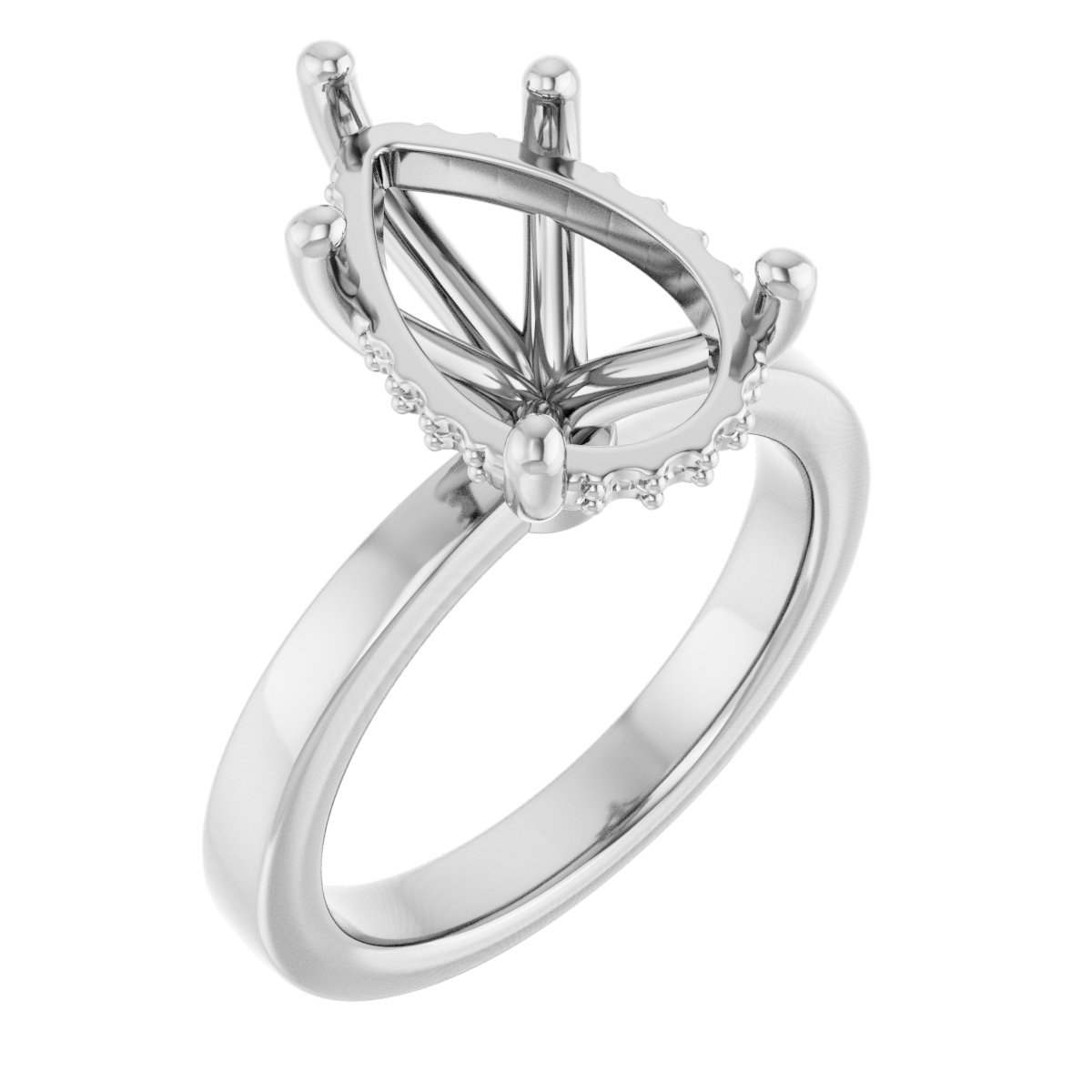 Hidden Halo-Style Engagement Ring