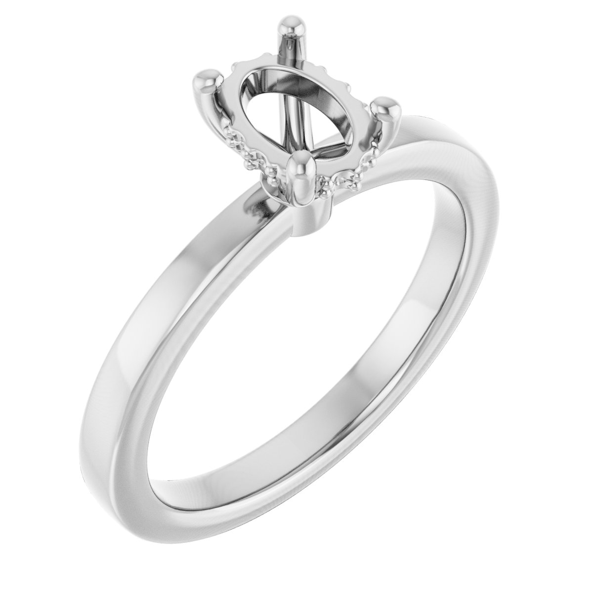 Hidden Halo-Style Engagement Ring