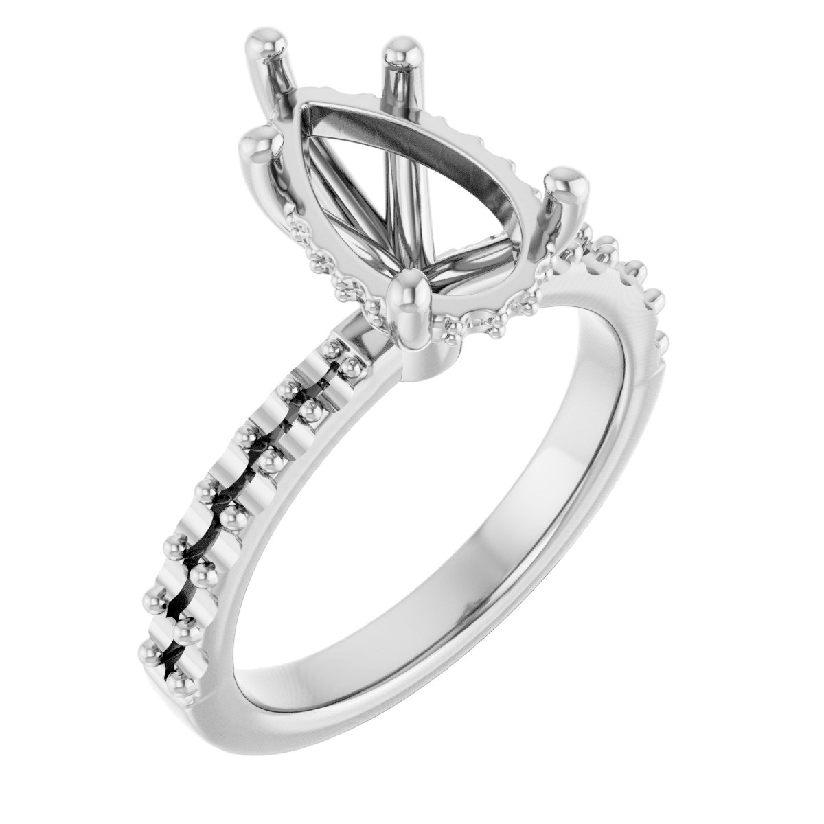 Hidden Halo-Style Engagement Ring