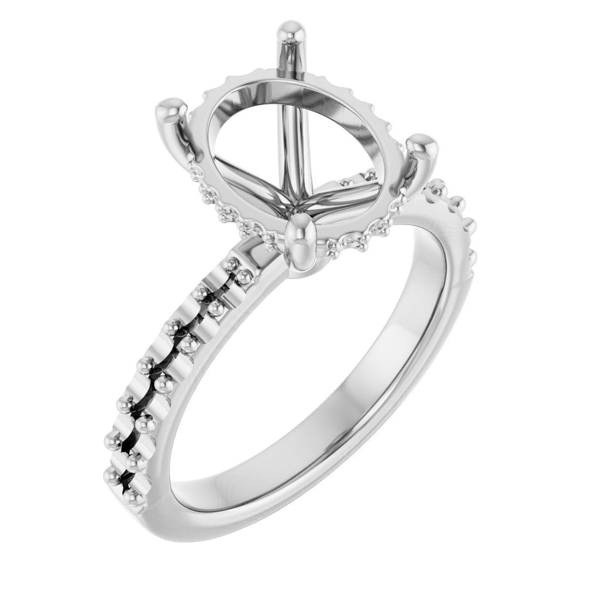 Hidden Halo-Style Engagement Ring