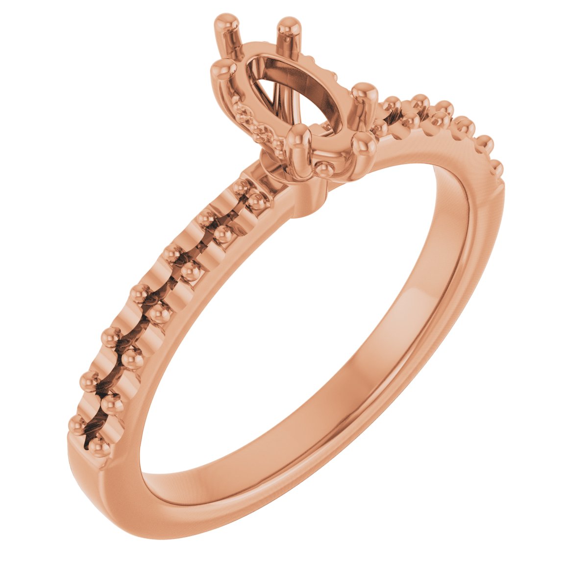 Hidden Halo-Style Engagement Ring
