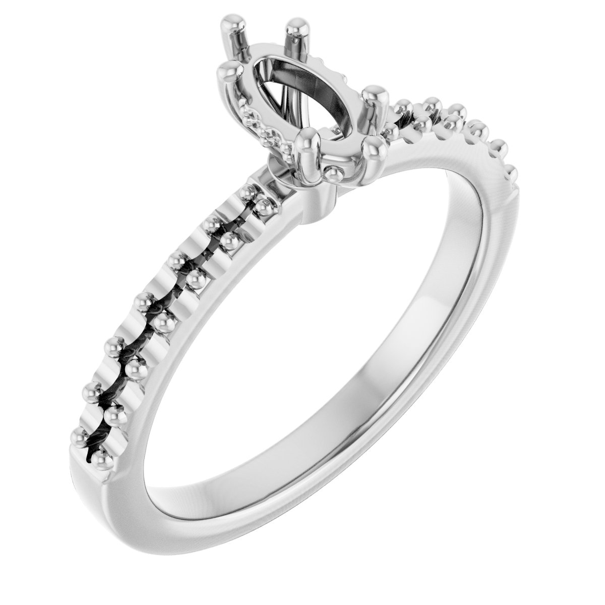 Hidden Halo-Style Engagement Ring