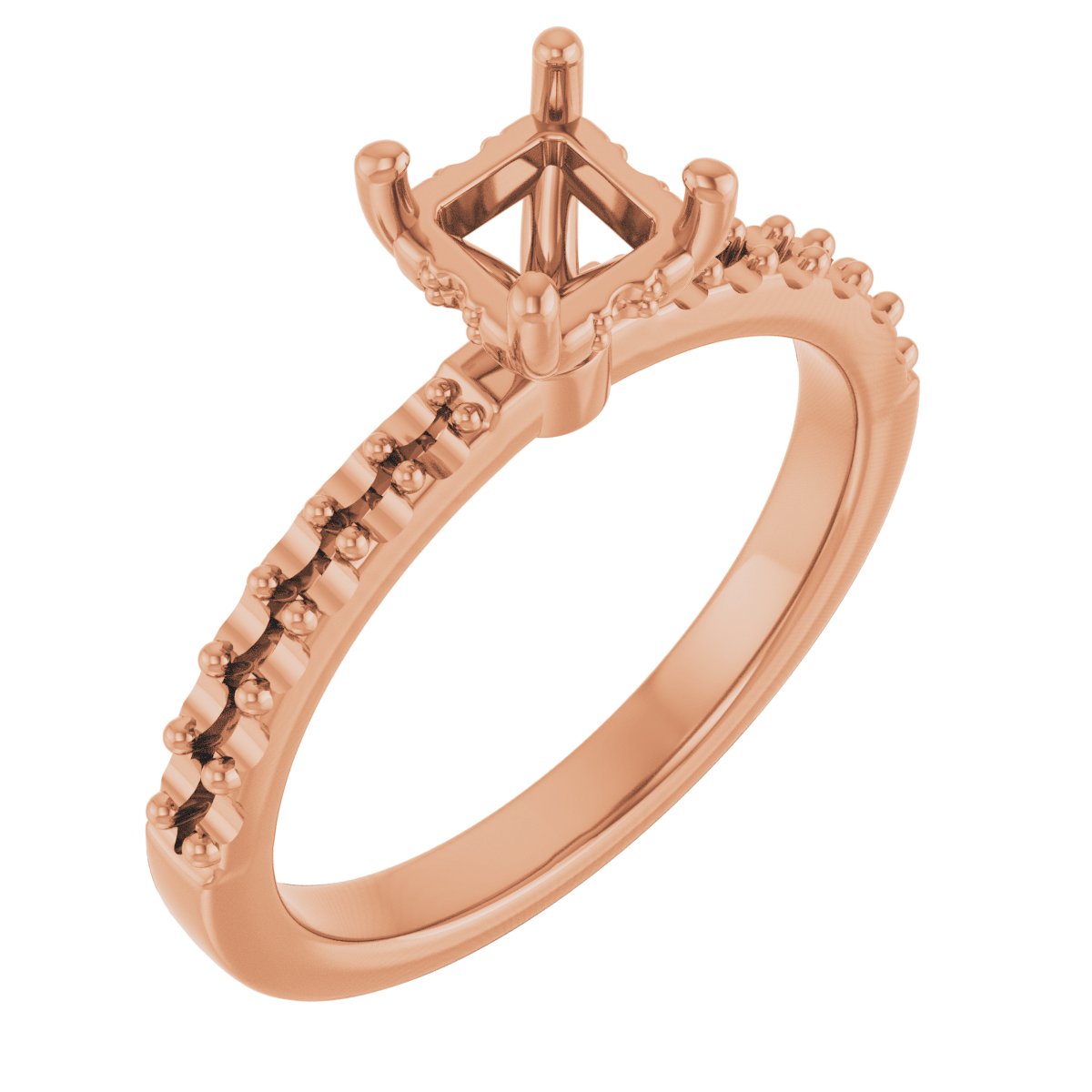 Hidden Halo-Style Engagement Ring
