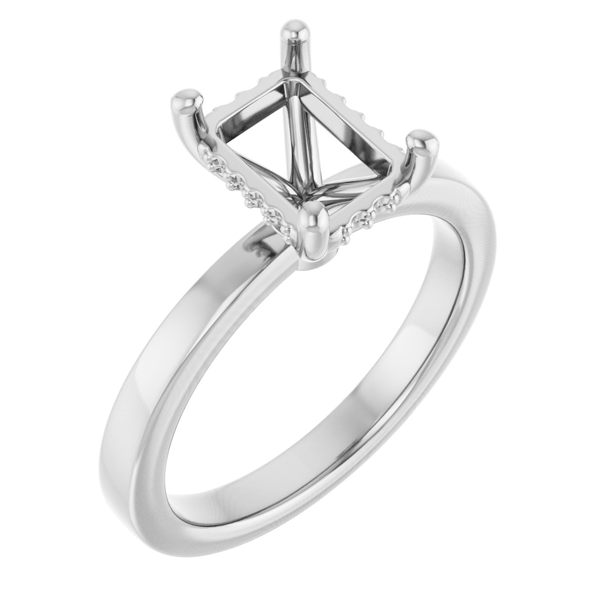 Hidden Halo-Style Engagement Ring