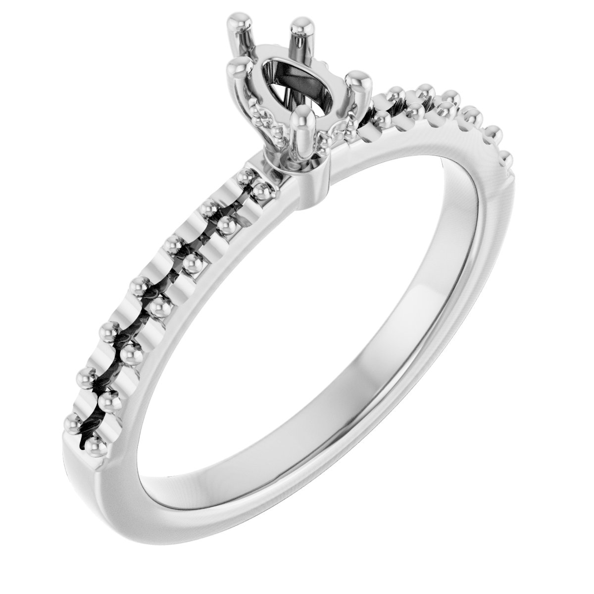 Hidden Halo-Style Engagement Ring