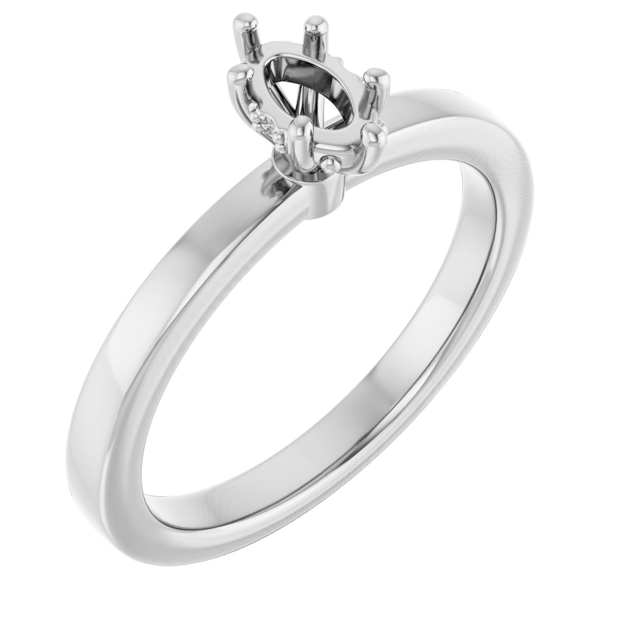 Hidden Halo-Style Engagement Ring