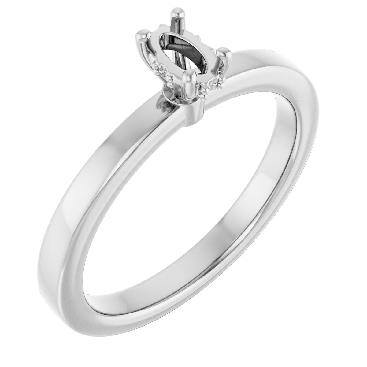 Hidden Halo-Style Engagement Ring