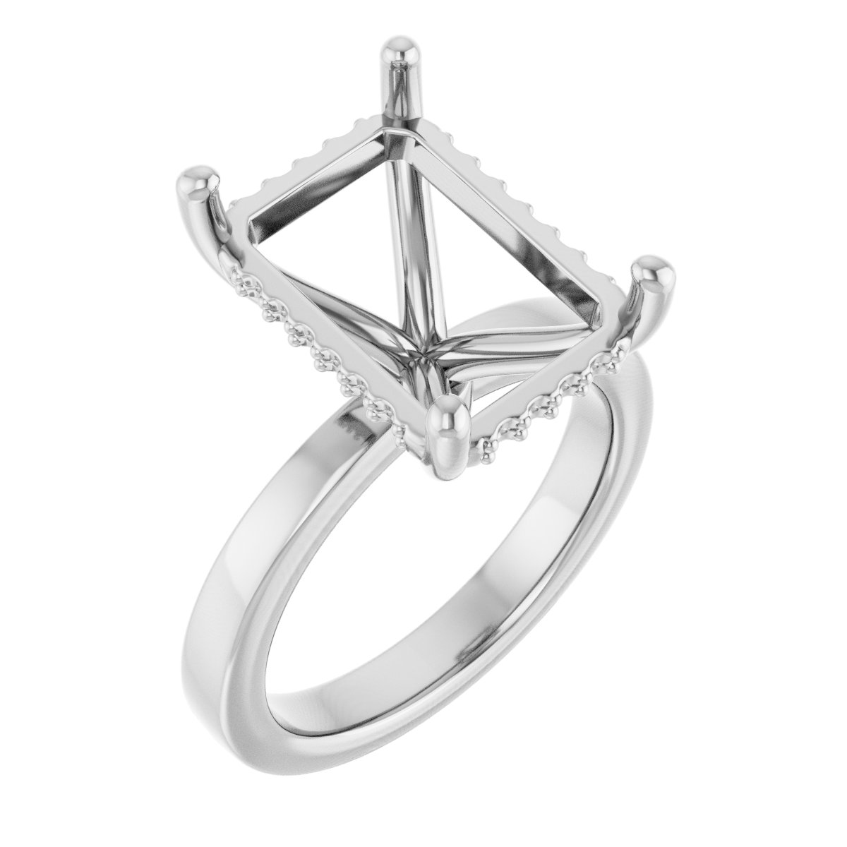 Hidden Halo-Style Engagement Ring