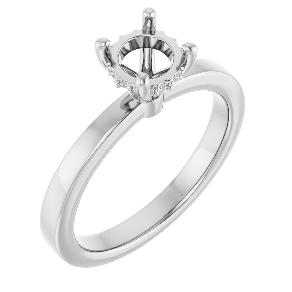 Hidden Halo-Style Engagement Ring