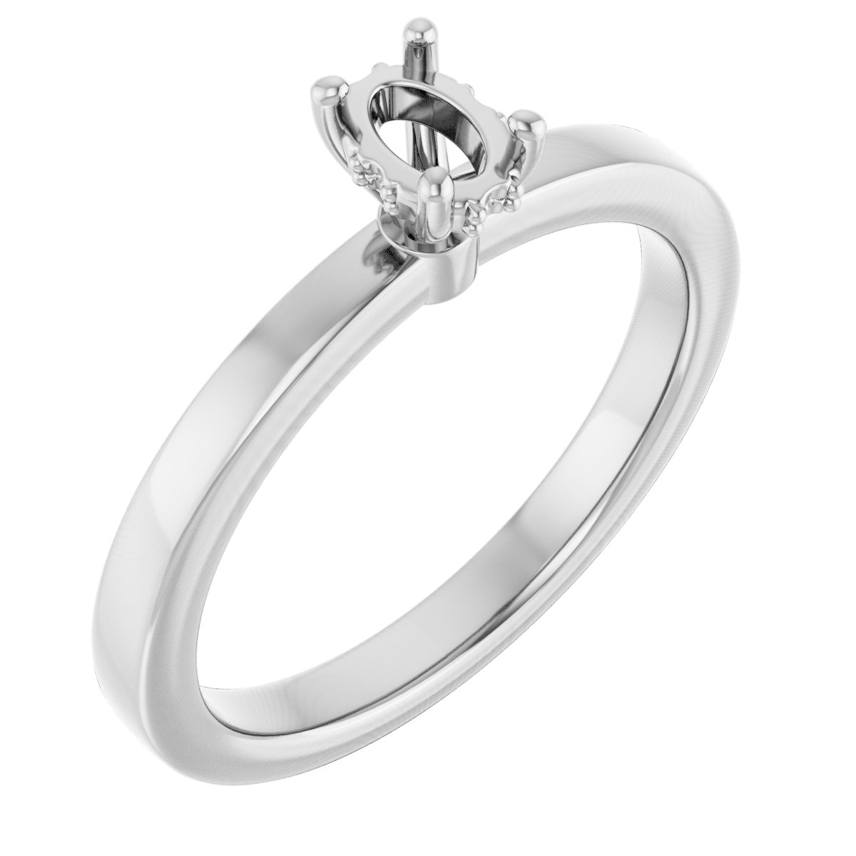 Hidden Halo-Style Engagement Ring