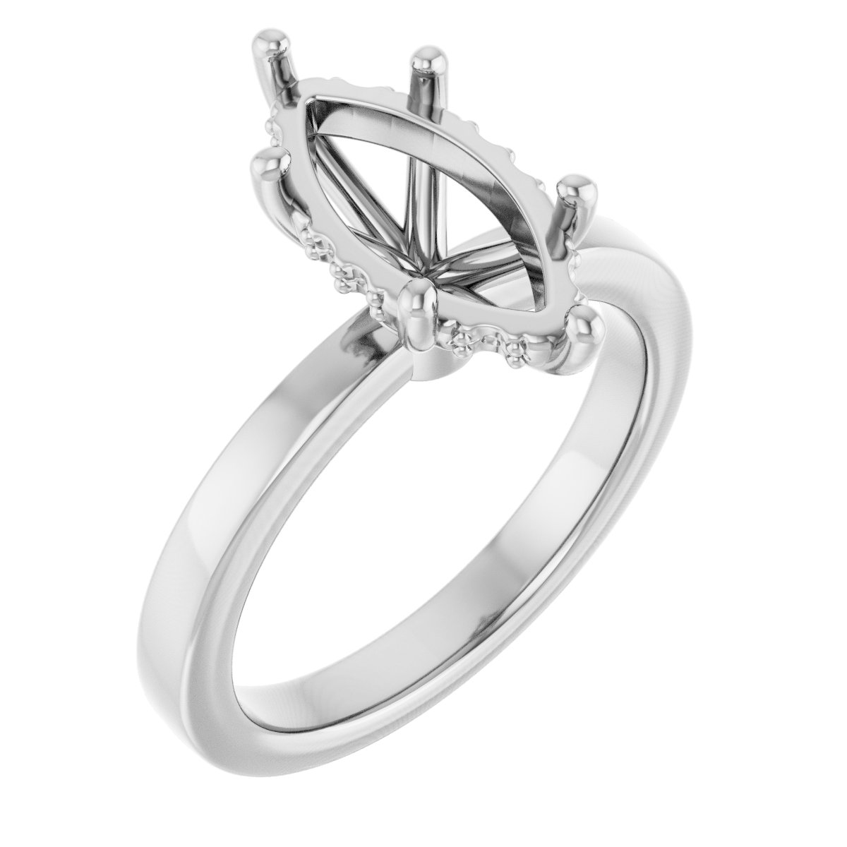 Hidden Halo-Style Engagement Ring