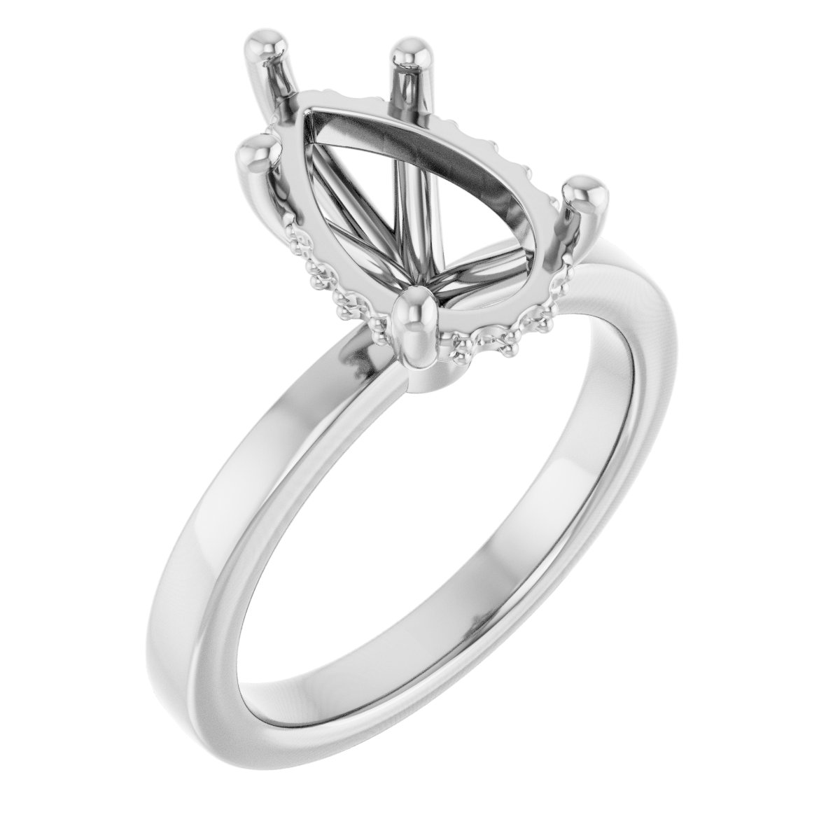 Hidden Halo-Style Engagement Ring