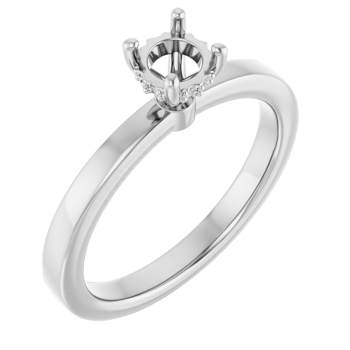 Hidden Halo-Style Engagement Ring