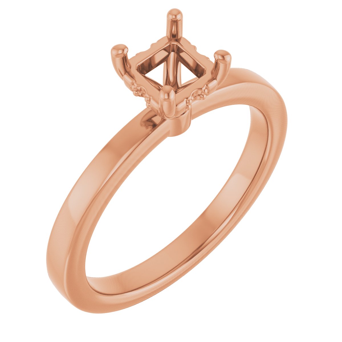 Hidden Halo-Style Engagement Ring