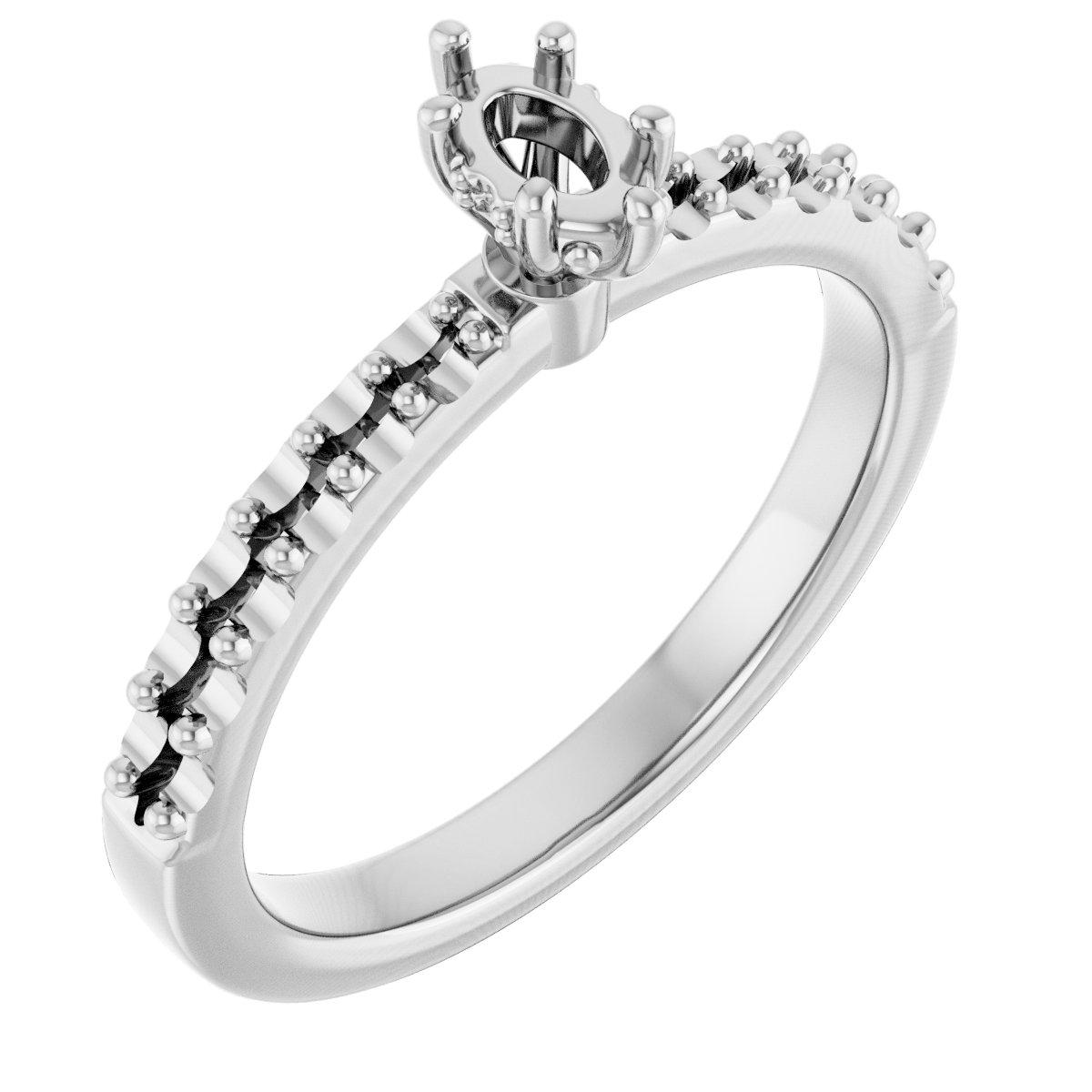 Hidden Halo-Style Engagement Ring
