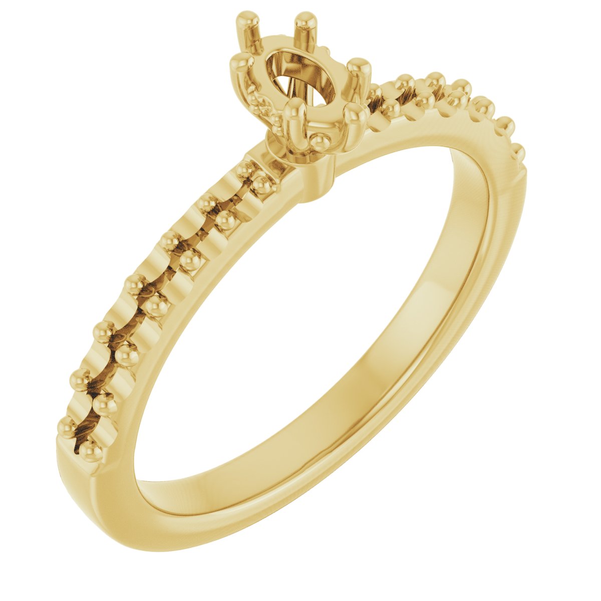 Hidden Halo-Style Engagement Ring