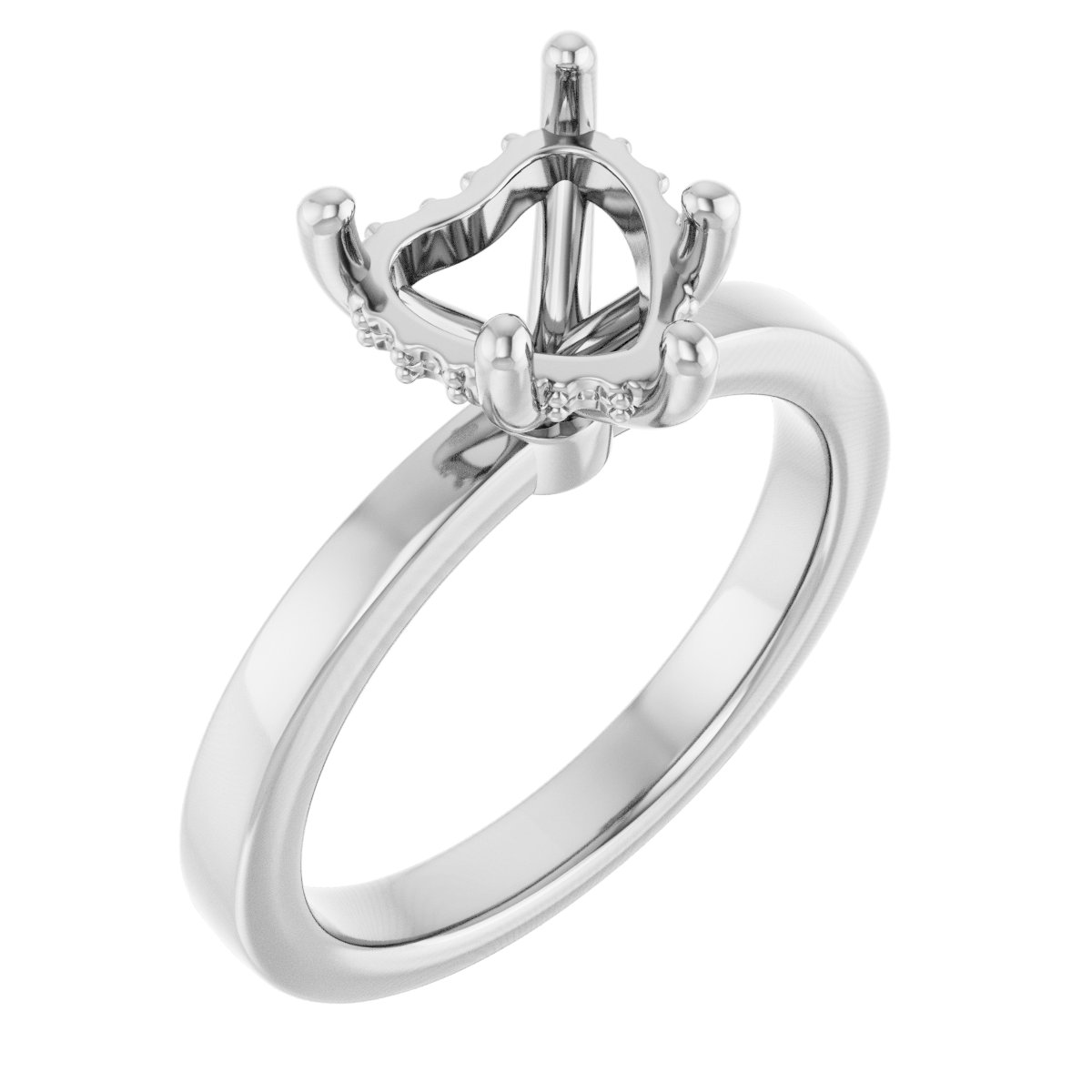 Hidden Halo-Style Engagement Ring
