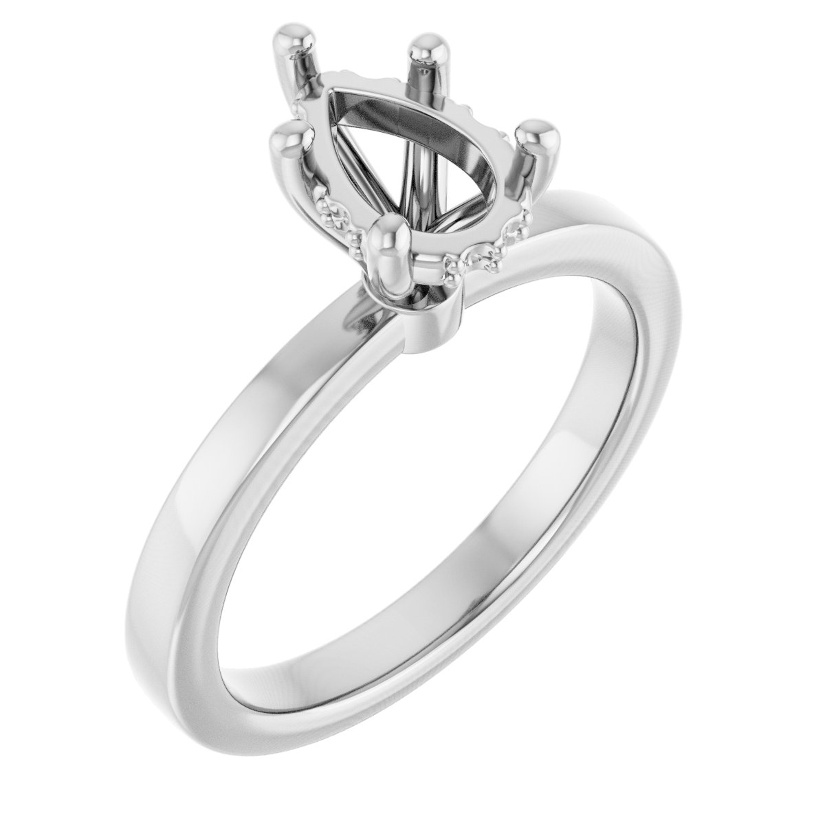 Hidden Halo-Style Engagement Ring