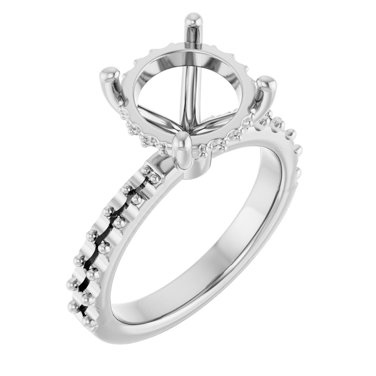 Hidden Halo-Style Engagement Ring
