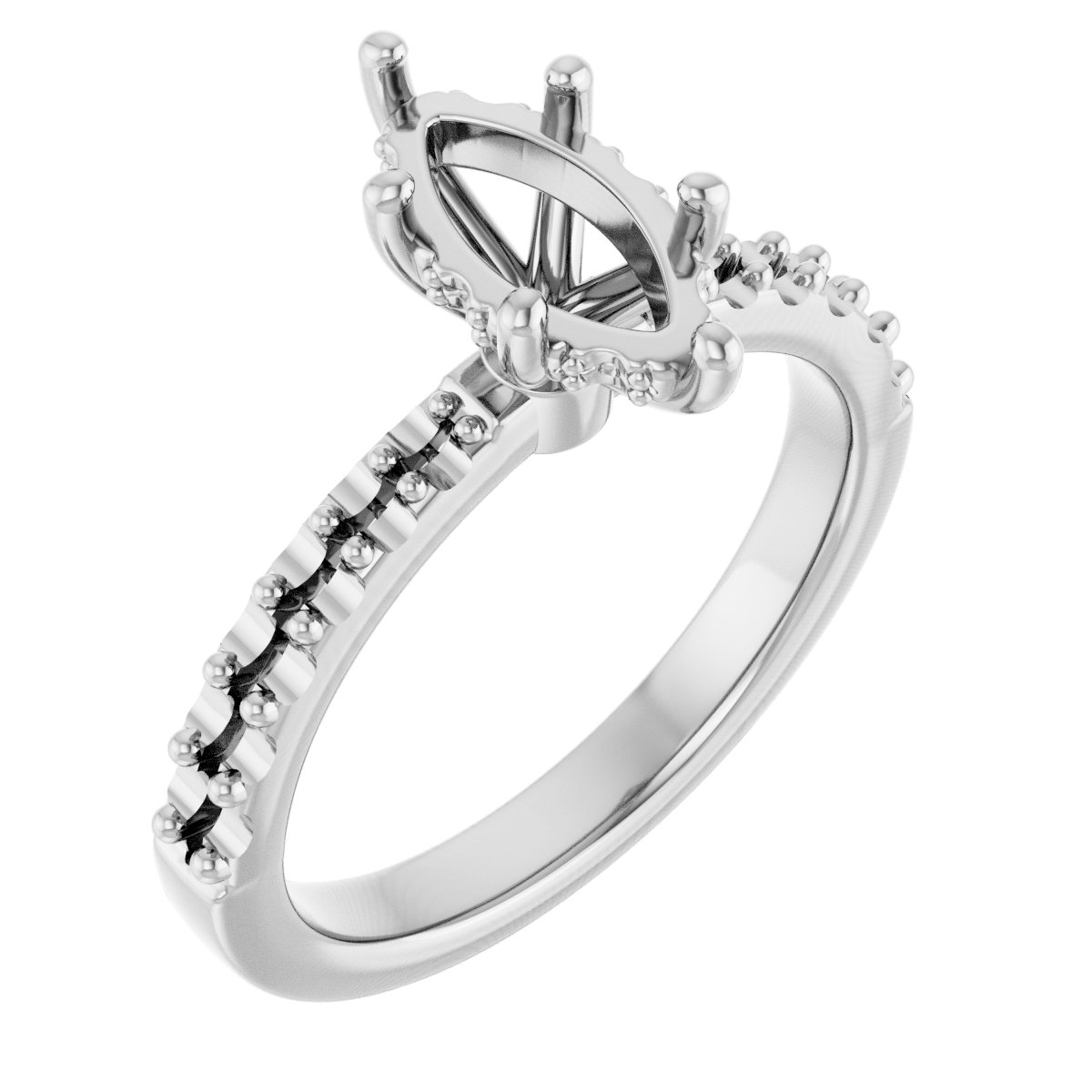 Hidden Halo-Style Engagement Ring