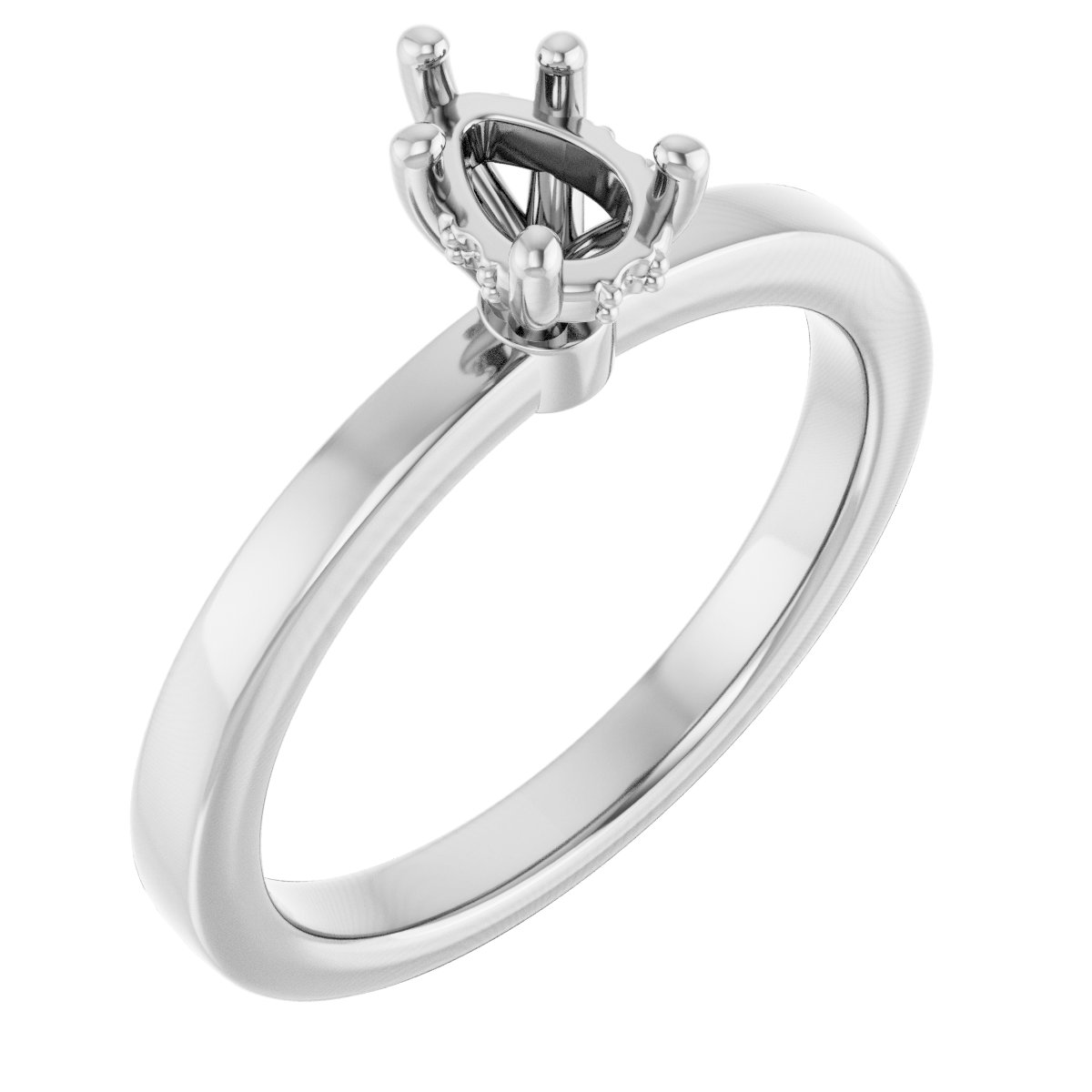 Hidden Halo-Style Engagement Ring