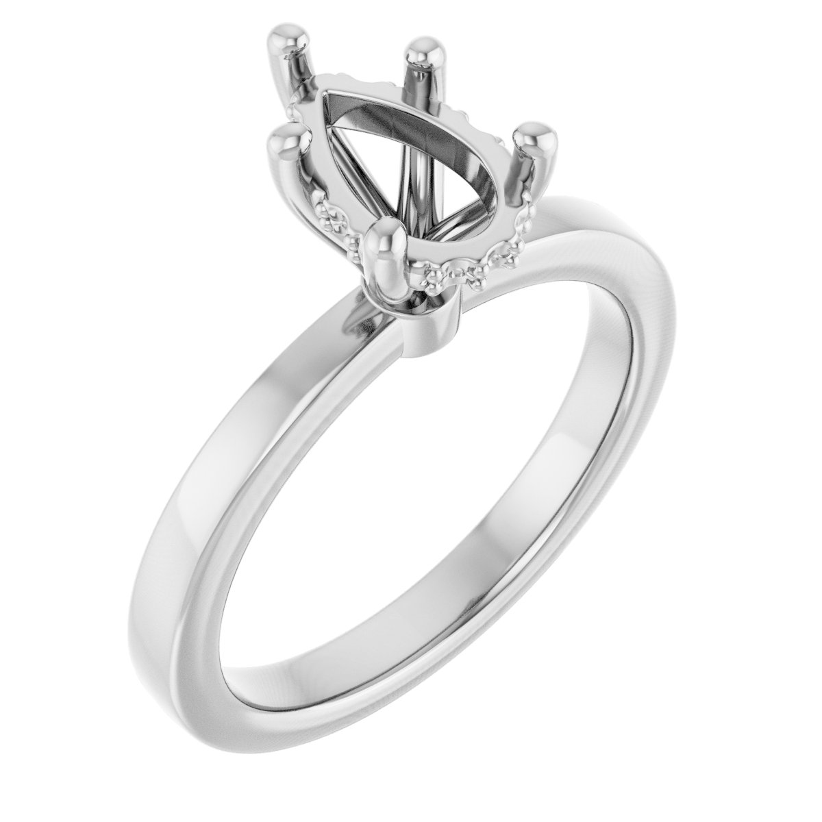 Hidden Halo-Style Engagement Ring