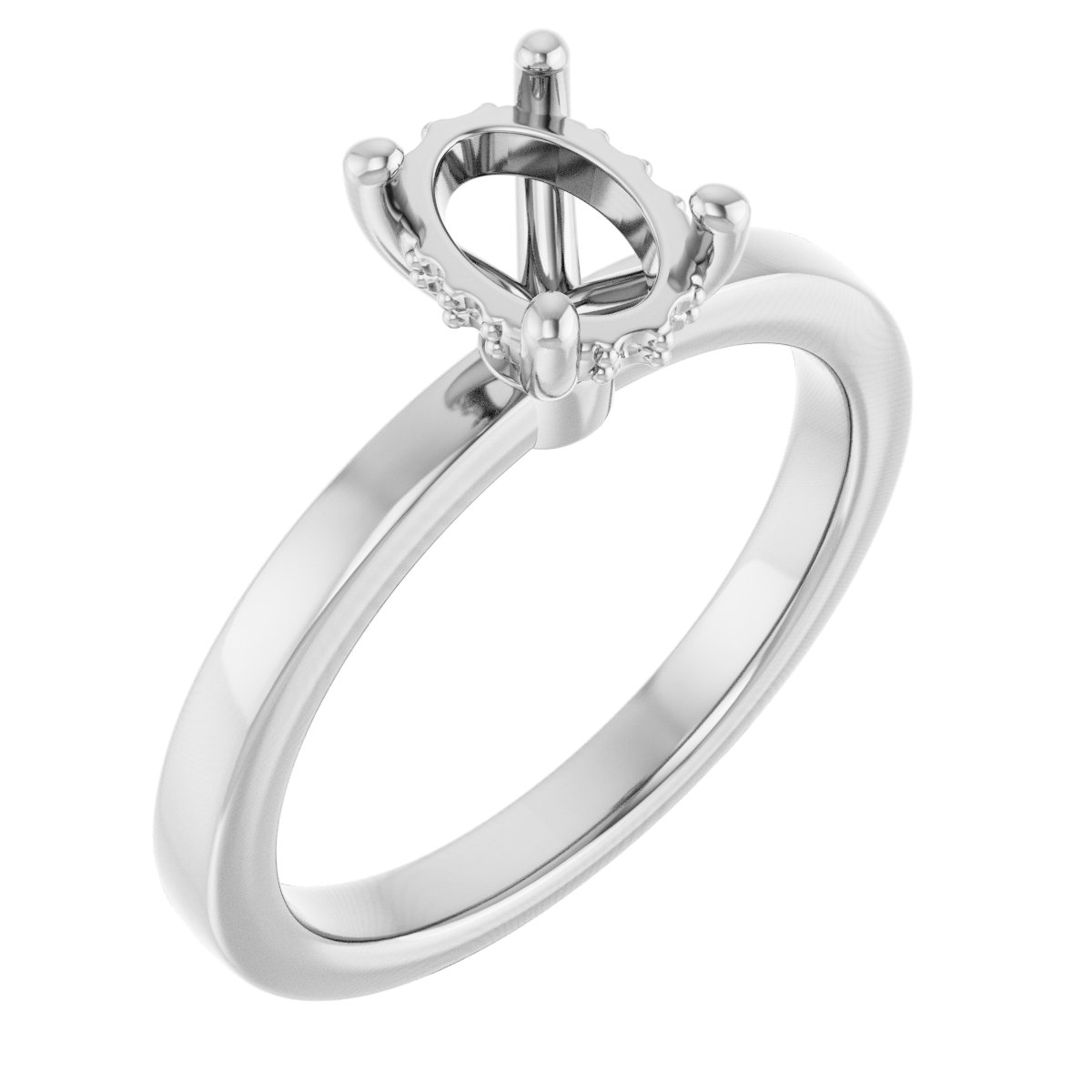 Hidden Halo-Style Engagement Ring
