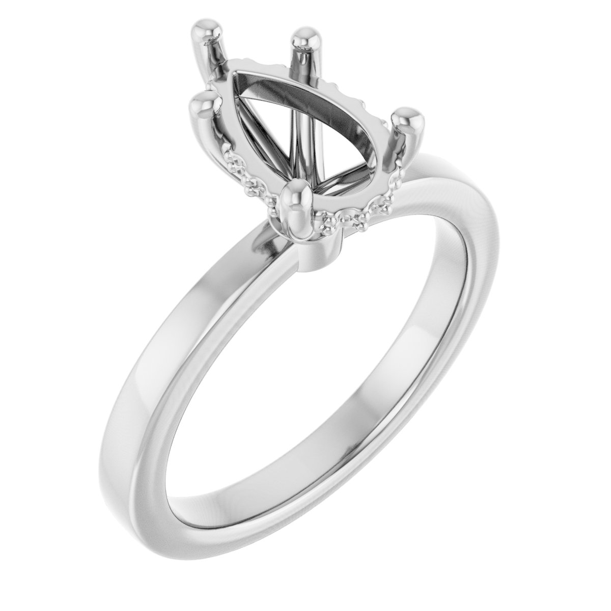 Hidden Halo-Style Engagement Ring