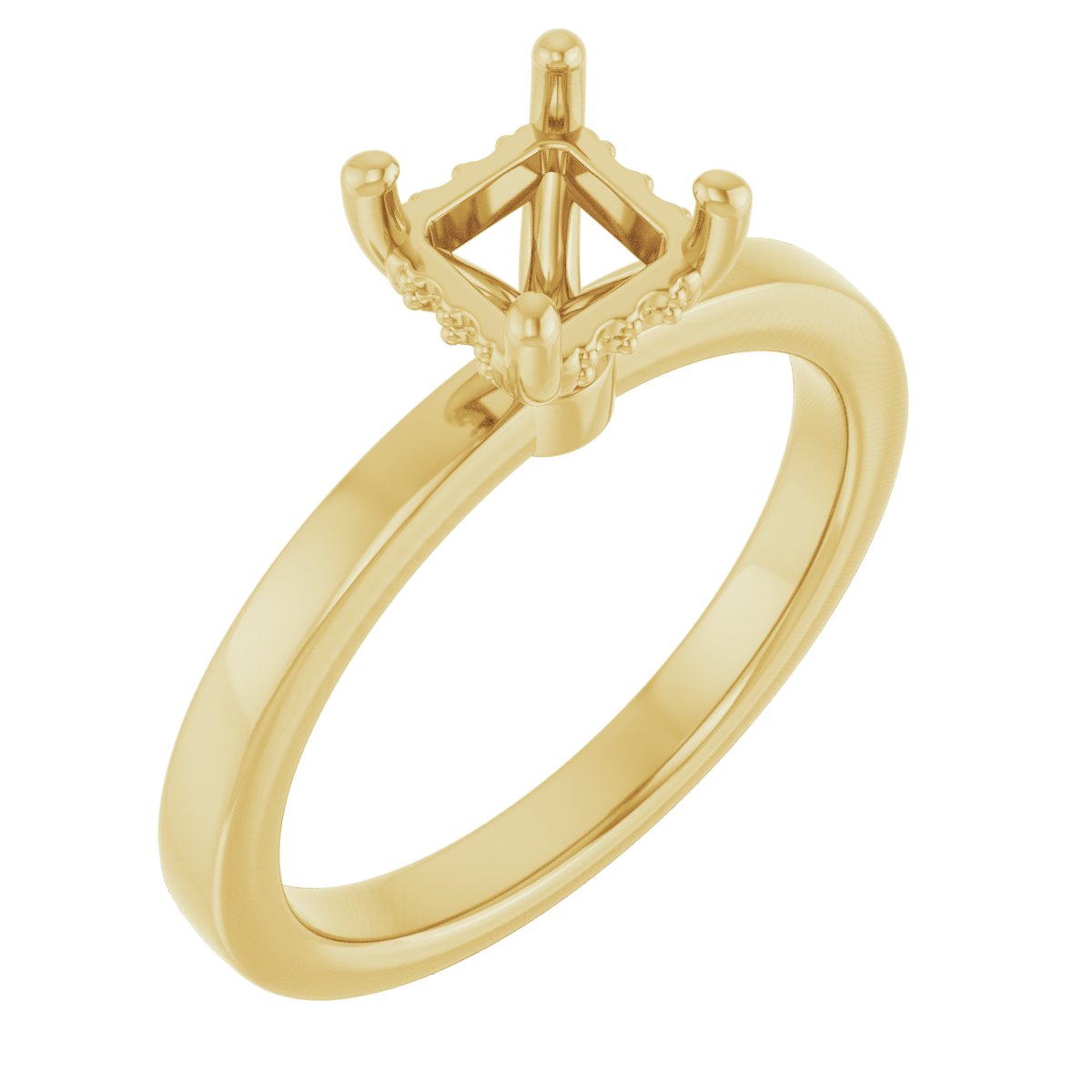 Hidden Halo-Style Engagement Ring