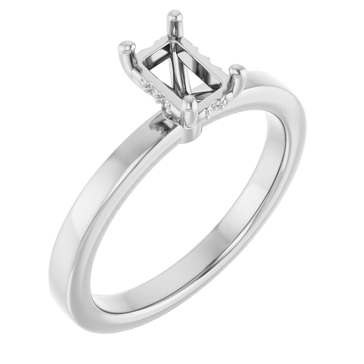 Hidden Halo-Style Engagement Ring