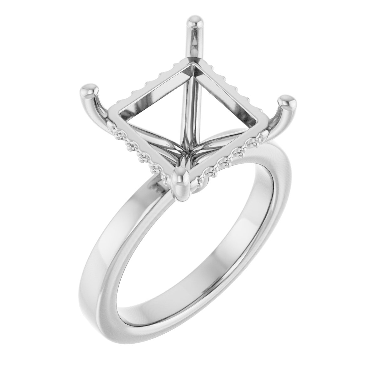 Hidden Halo-Style Engagement Ring