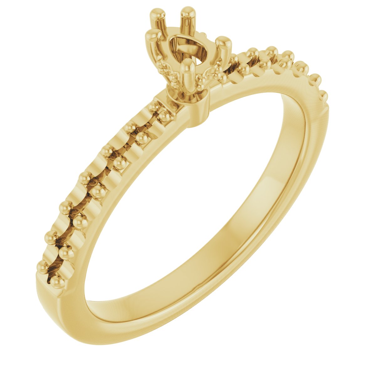 Hidden Halo-Style Engagement Ring