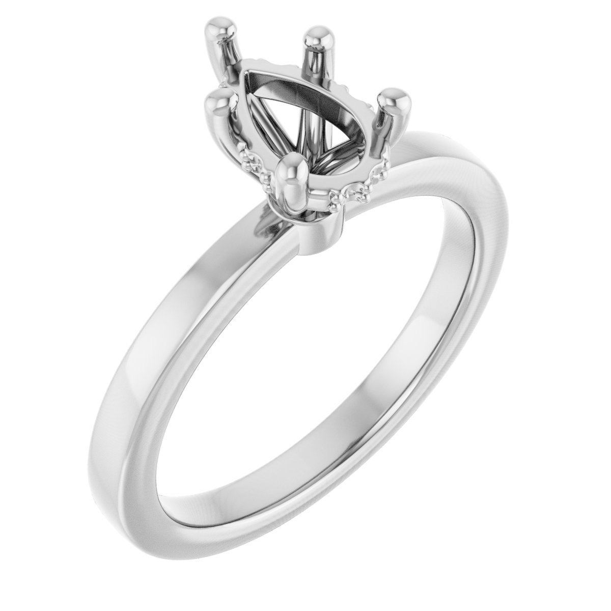 Hidden Halo-Style Engagement Ring