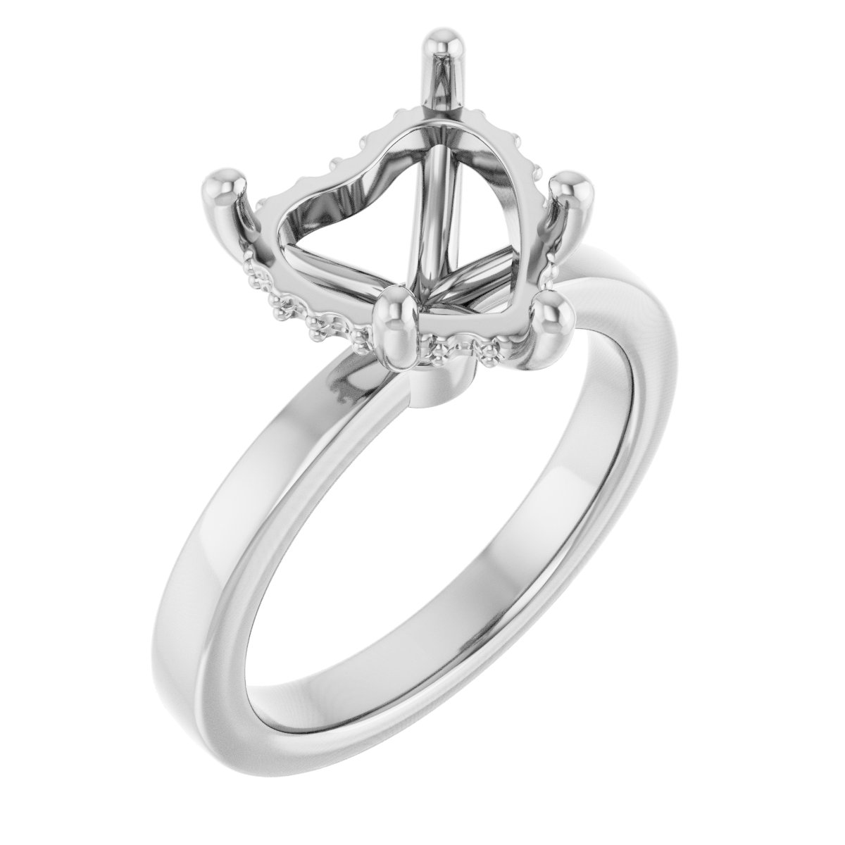 Hidden Halo-Style Engagement Ring