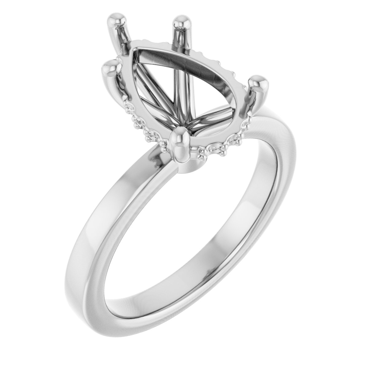 Hidden Halo-Style Engagement Ring