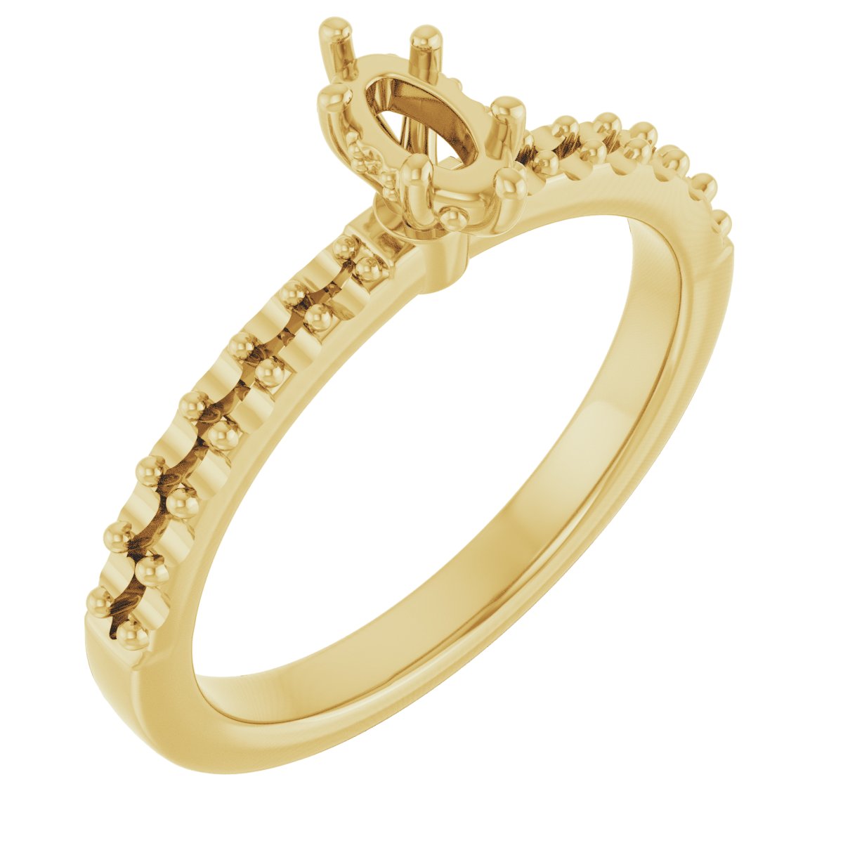 Hidden Halo-Style Engagement Ring