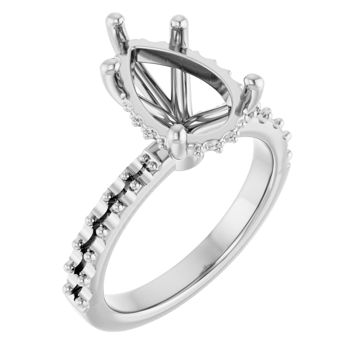 Hidden Halo-Style Engagement Ring